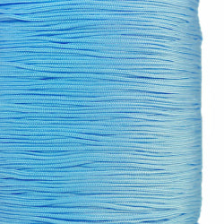 Kinesisk knyttråd av polyester, 1mm, ljusblå, 10m blå