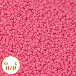 Miyuki seed beads 11/0, dyed bright pink, 10g