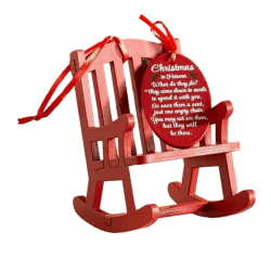 Christmas In Heaven Memorial Ornament Mini Trägungstol med meningsfull taggskylt Heminredning för skrivbordet A