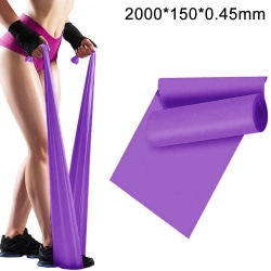 Fitness band 2000mm träningsband motståndsband elastiska Purple