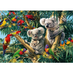 Diamond Painting Fyrkantiga Pärlor 50x70 cm 5D DIY Koala Djungel multifärg