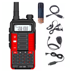 Baofeng UV-10R 10W VHF / UHF Dual Band Walkie Talkie Komradio Svart