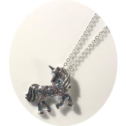 halsband hänge set unicorn enhörning
