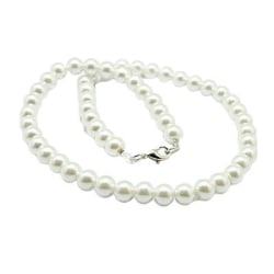stilrent brud och bal pärl halsband 44 cm