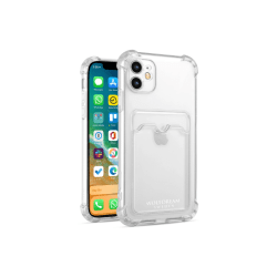 Transparent mobilskal med korthållare till Iphone 13