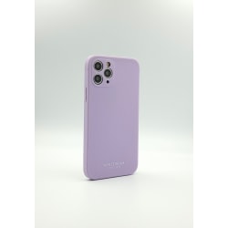 Lavendel TPU silikon skal med kamera skydd till Iphone 12PROMAX lila