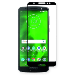 Motorola Moto G6 Plus Heltäckande 3D Härdat Glas Skärmskydd Transparent