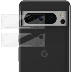 2-Pack Google Pixel 8 Pro Kamera Linsskydd Härdat Glas 0,2mm Transparent