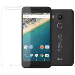 LG Nexus 5X skærmbeskytter i hærdet glas 0,3 mm Transparent