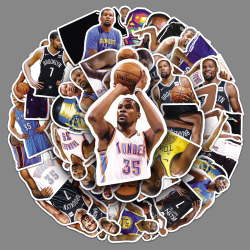 Ocean 50 Durant Graffiti Stickers Personliga NBA Basketball Sta