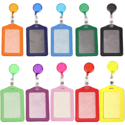 10st Multicolor Korthållare Korthållare, Infällbar, Badge Pla