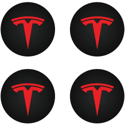 Center Cap (4st) för Tesla Model Y Model 3 Modifiering Navkapsel (