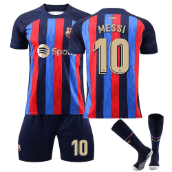Messi 10 Barcelona fotbollströja 22(120-130CM)