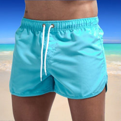 Sommar badkläder för män Shorts Märke Strandkläder Blue L