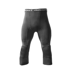 Basketleggings med knäskydd Black XXL