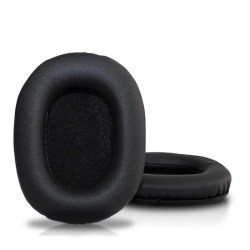 Öronkuddar i mjukt läder för Sony-hörlurar MDR-V6 MDR-7506 MDR-CD900ST Ersättnings-öronkuddar Memory Foam Cover Case black leather