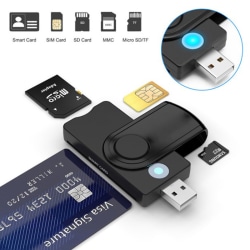 UTHAI X02 USB SIM Smart Card Reader För Bankkort CAC ID SIM SD