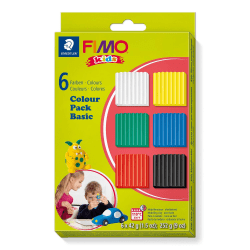 Set Fimo Kids modellera Colour Pack Basic (8032 01), 6 färger multifärg
