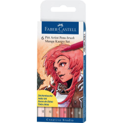 Sivellin kynä Faber-Castell PITT taiteilijakynäsivellin Manga setti Kaoiro Multicolor