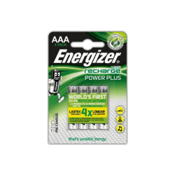 Laddningsbara batterier Recharge, AAA, 1,2V, 700mAh, 4/fp multifärg