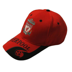 Liverpool Hat Broderad Baseball Keps - Röd