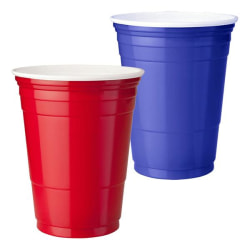 American Party Cups Original Röd (72st collegemuggar i plast) Röd