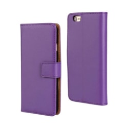 iPhone 6/6s, wallet cover, ægte Læder, Taske/Pung Purple