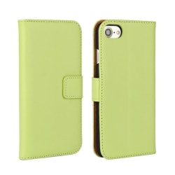 Plånboksfodral iPhone 7 / 8 / SE 2020/2022, äkta skinn Grön