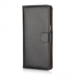 Plånboksfodral Samsung Note 9, Äkta skinn Svart