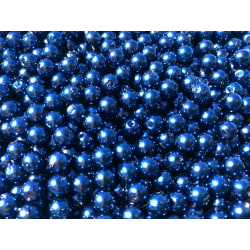 500 st blå akrylpärlor, pärlimitation 6 mm