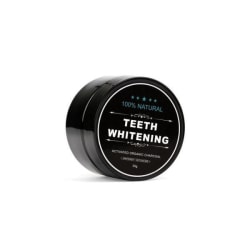 100% Naturlig tandblegning - Teeth Whitening Charcoal (30 g) Black