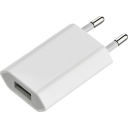 Universal USB Laddare / Väggladdare till iPhone / Samsung 5V/1A Vit