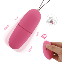 Egg Vibrator Remote Stark Vibration Sexleksaker för kvinnor G-Spot Massager Klitoris Stimulator Vibratorer för kvinna Vuxenspel Pink