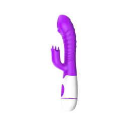 G-punkts massageapparat Klitoris Stimulera Sex Shop Dildo Vibrator Stark Vibration Dubbla Vibratorer för kvinnor Sexleksaker för par Purple