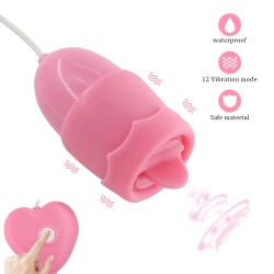 12 Speeds Tunga Oral Slick Vibratorer Sex Shop Sexleksaker för kvinnor Dildo Ägg Vibrator USB Power Klitoris Stimulator Purple