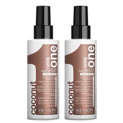 2-Pack Revlon Uniq One All In One Hair Treatment Coconut 150ml Transparent
