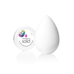 BeautyBlender Pure White + Mini Solid Cleanser Kit Transparent