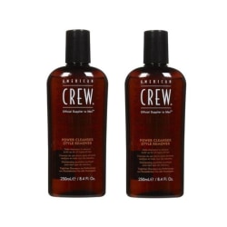 2-Pack American Crew Power Cleanser Style Remover Schampoo 250ml Transparent