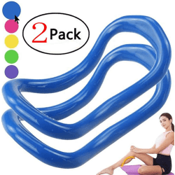 Yoga Ring Pilates Circles 2-pack Fascia Stretch Ring Träningsverktyg för att tona lår, mage och ben