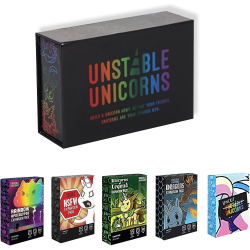 6 kpl Unstable Unicorn Solitaire set - Aikuisten strategiapeli, teinien lautapeli ja juhlapeli, joka on suunniteltu täydentämään epävakaa yksisarvissolitaa