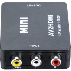 Rca till HDMI-adapter, 1080p Av Hdmi-adapter, Rca Composite Cvbs Av till HDMI Video Audio Converter. För Ps2/ Wii/xbox/snes/ N64/ Vhs/videobandspelare D