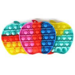 Pop It Fidget Toy Original - Rainbow Apple - CE Godkänd multifärg one size