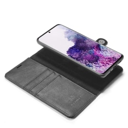 DG.MING Plånboksfodral med magnetskal för Samsung S20 Svart