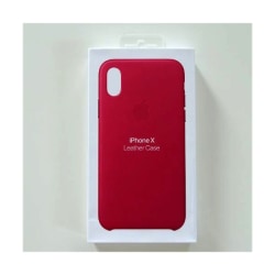 Apple läderskal till iPhone X i Rosa färg