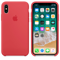 Apple iPhone XS Max Original silikonskal i Röd färg