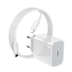 20w laddare + kabel till Iphone