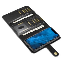 DG.MING Plånboksfodral Dubbel med magnetskal för iPhone 11 Brun