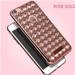 Iphone 6 plus  mjukt skyddande skal diamant Rose/guld
