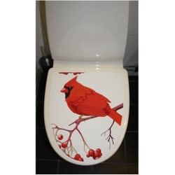 Kardinalfågel Toalettdekor Toalett dekor