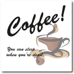 Coffee! You can sleep.. Kakeldekor Kakeldekal kakel